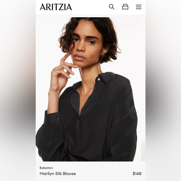 Aritzia Babaton Silk Blouse - Picture 4 of 4